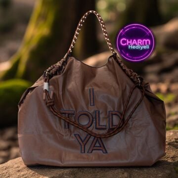 Büyük Boy Günlük veya Plaj Hafif Kadın Çanta 21-K Barcelona 06 Kahve