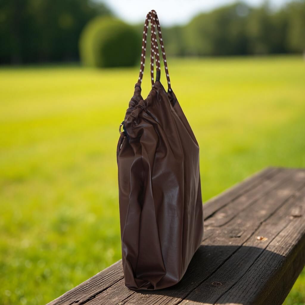 Büyük Boy Günlük veya Plaj Hafif Kadın Çanta 21-K Barcelona 06 Kahve