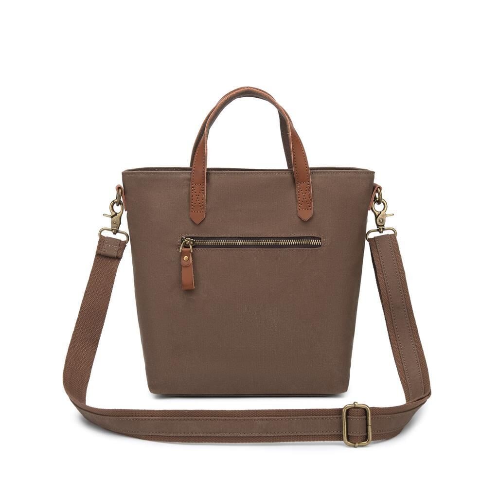 Kanvas Kumaş Kadın Çantası Elden Tutmalı Smart Bags 1328 A.Kahve