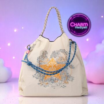 Büyük Boy Günlük veya Plaj Hafif Kadın Çanta 21-K Barcelona İlkbahar