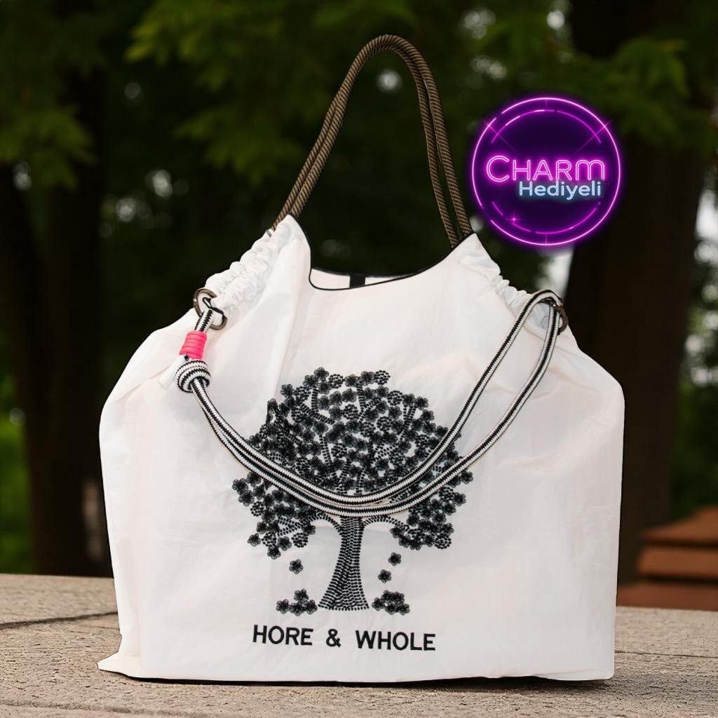 Büyük Boy Günlük veya Plaj Hafif Kadın Çanta 21-K Barcelona Flower