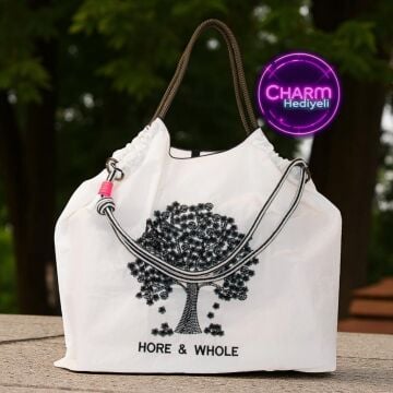 Büyük Boy Günlük veya Plaj Hafif Kadın Çanta 21-K Barcelona Flower