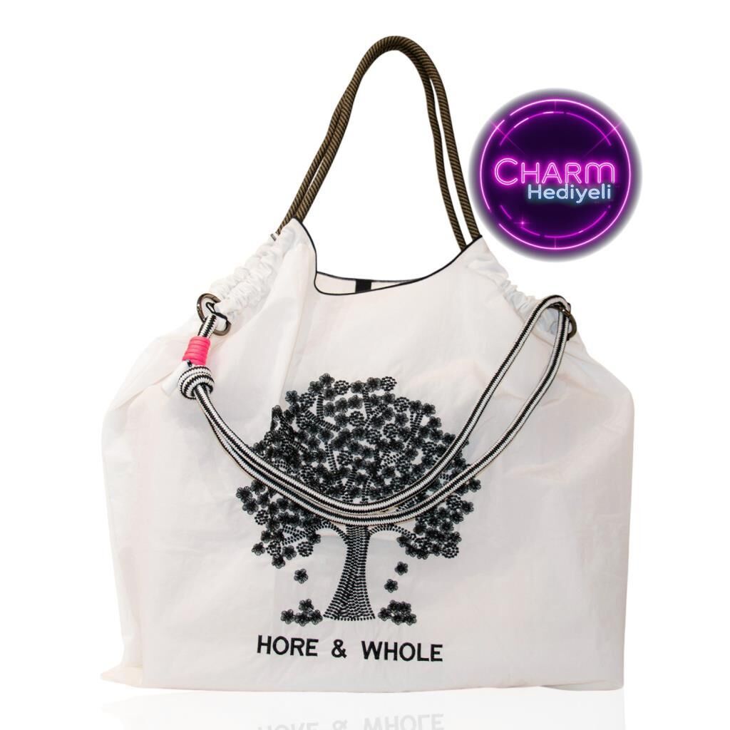 Büyük Boy Günlük veya Plaj Hafif Kadın Çanta 21-K Barcelona Flower