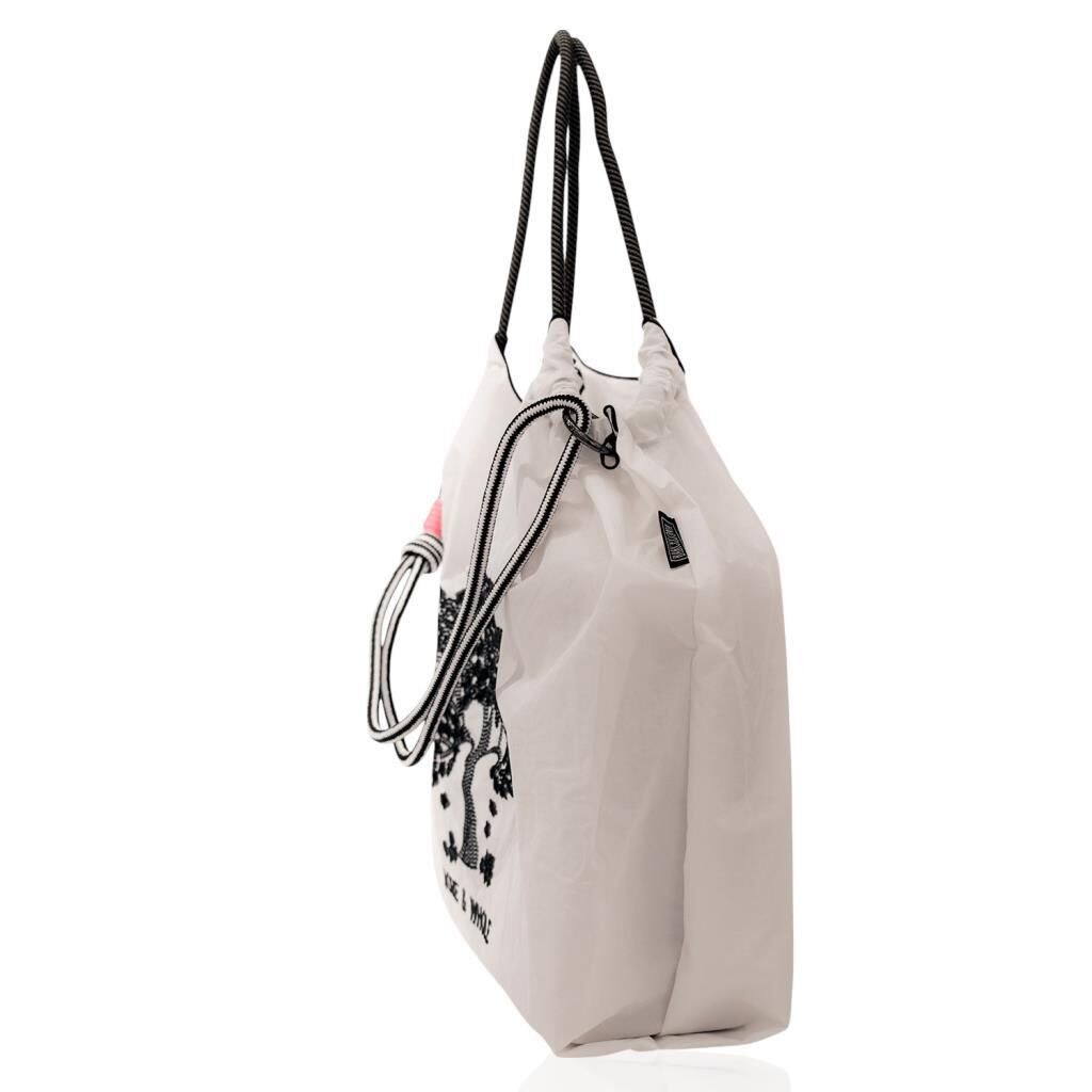 Büyük Boy Günlük veya Plaj Hafif Kadın Çanta 21-K Barcelona Flower