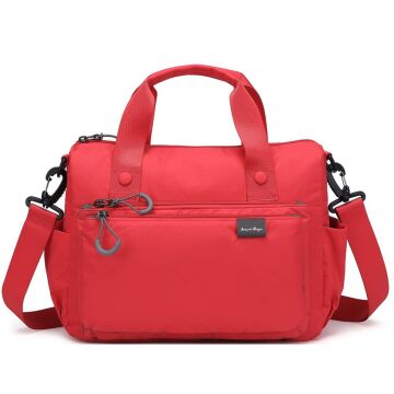 Smart Bags Ekstra Hafif Kumaş Kadın Postacı Çantası 3141 Kırmızı
