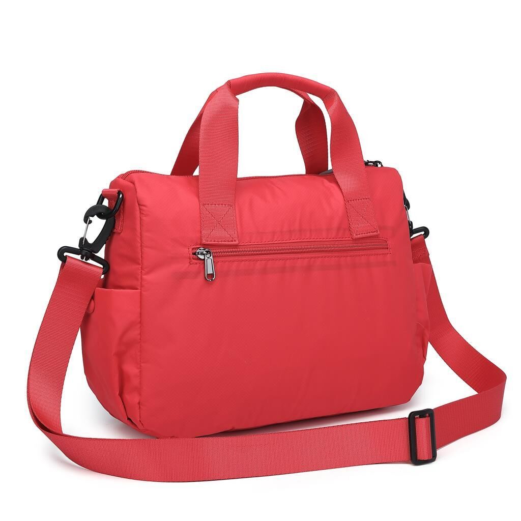 Smart Bags Ekstra Hafif Kumaş Kadın Postacı Çantası 3141 Kırmızı