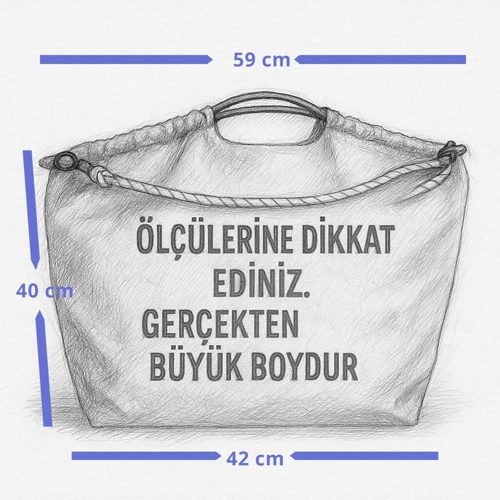 Büyük Boy Günlük veya Plaj Hafif Kadın Çanta 21-K Barcelona Coal (Siyah)