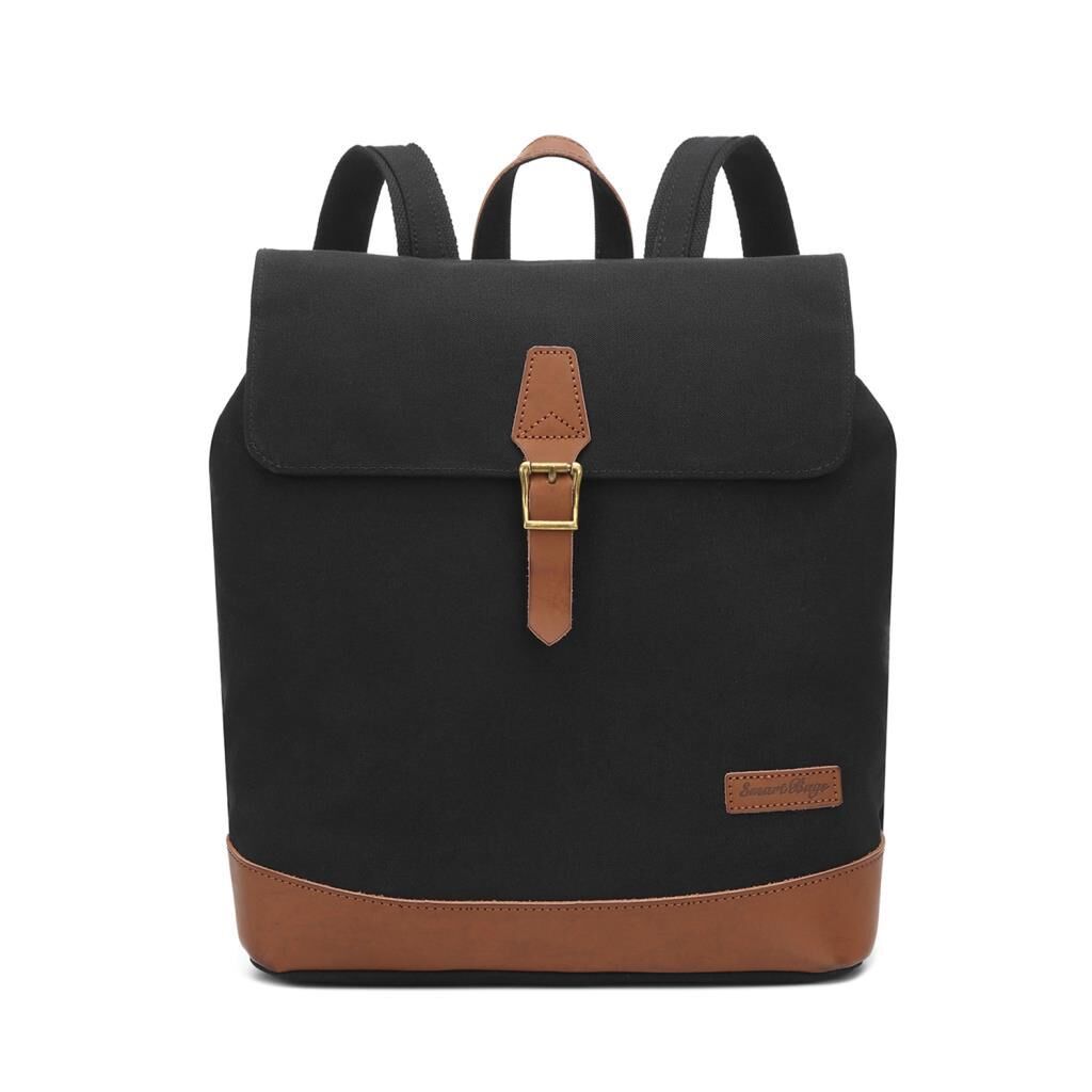 Kanvas Kumaş Kadın Sırt Çantası Smart Bags 1329 Siyah