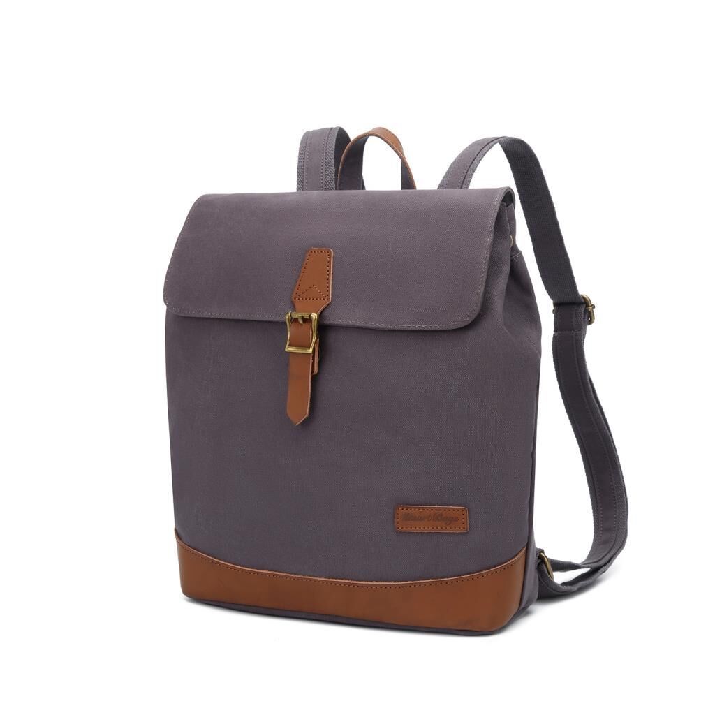 Kanvas Kumaş Kadın Sırt Çantası Smart Bags 1329 Kahve