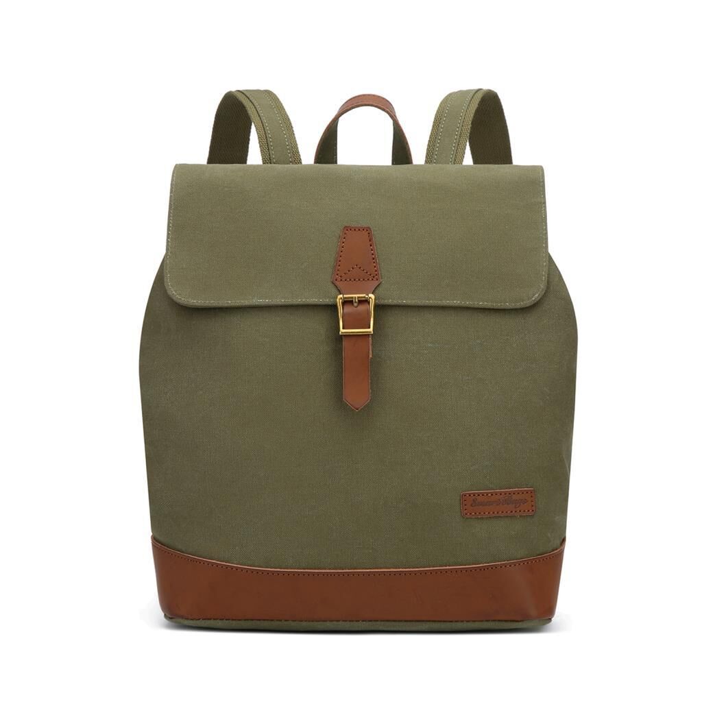 Kanvas Kumaş Kadın Sırt Çantası Smart Bags 1329 Haki