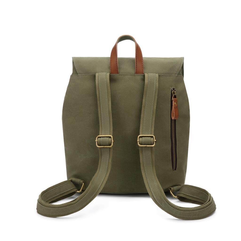 Kanvas Kumaş Kadın Sırt Çantası Smart Bags 1329 Haki