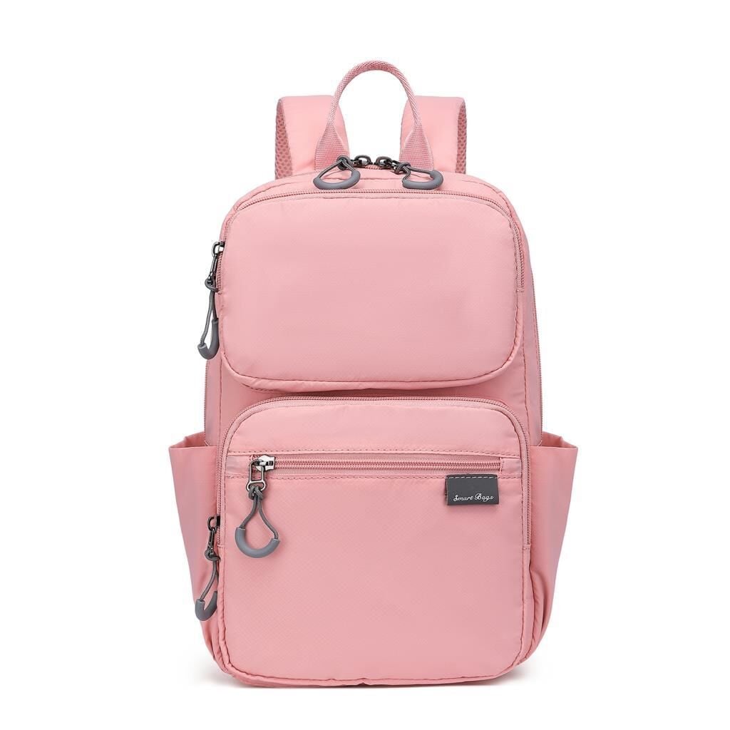 Smart Bags Ekstra Hafif Kumaş Uniseks Sırt Çantası 3142 Pudra