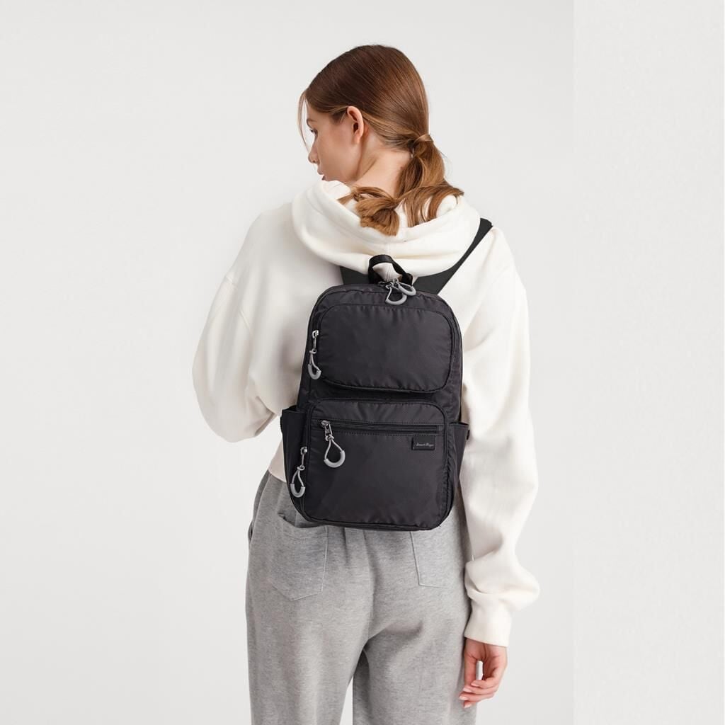 Smart Bags Ekstra Hafif Kumaş Uniseks Sırt Çantası 3142 Pudra