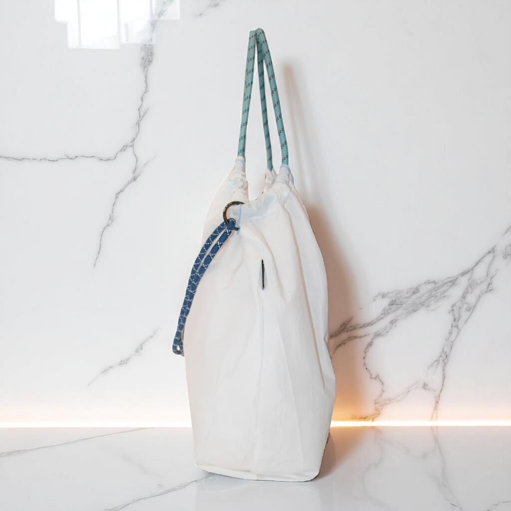 Orta Boy Günlük veya Plaj için Kadın Çantası 21-K Barcelona Beyaz