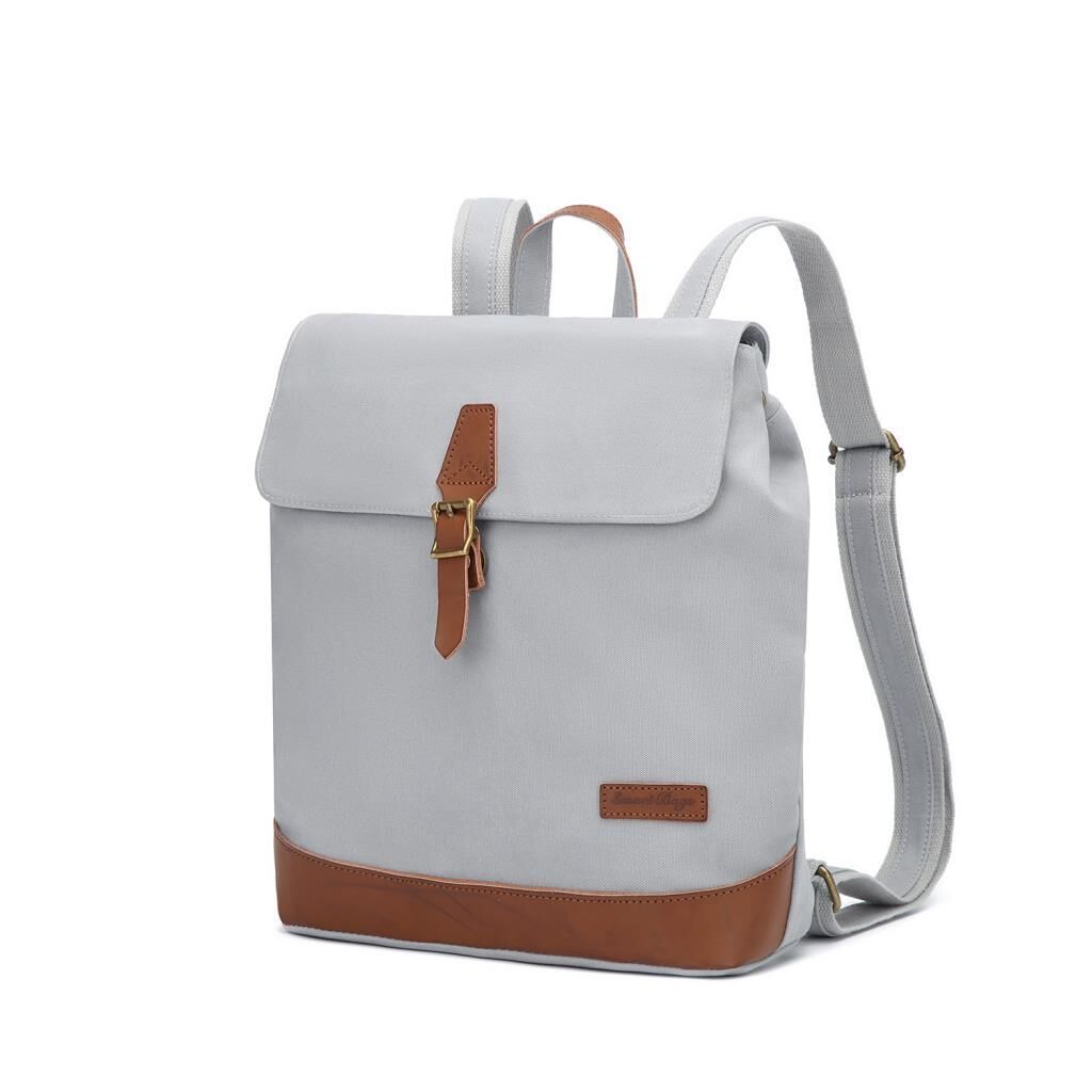 Kanvas Kumaş Kadın Sırt Çantası Smart Bags 1329 A.Gri
