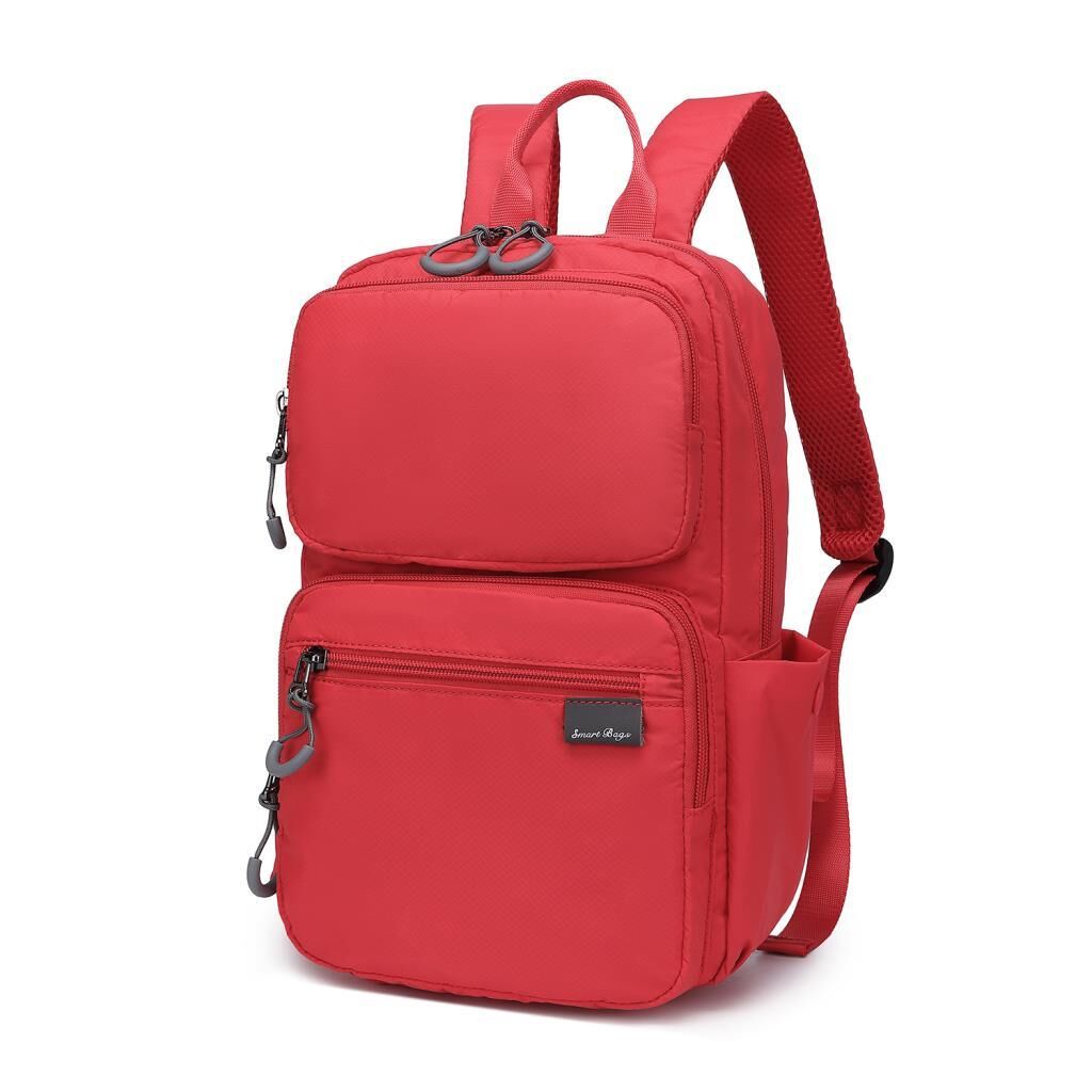 Smart Bags Ekstra Hafif Kumaş Uniseks Sırt Çantası 3142 Kırmızı