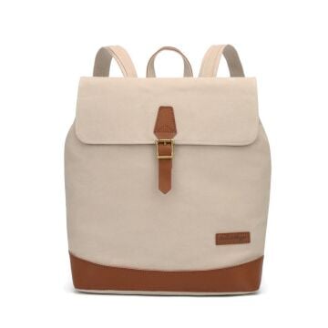 Kanvas Kumaş Kadın Sırt Çantası Smart Bags 1329 Bej