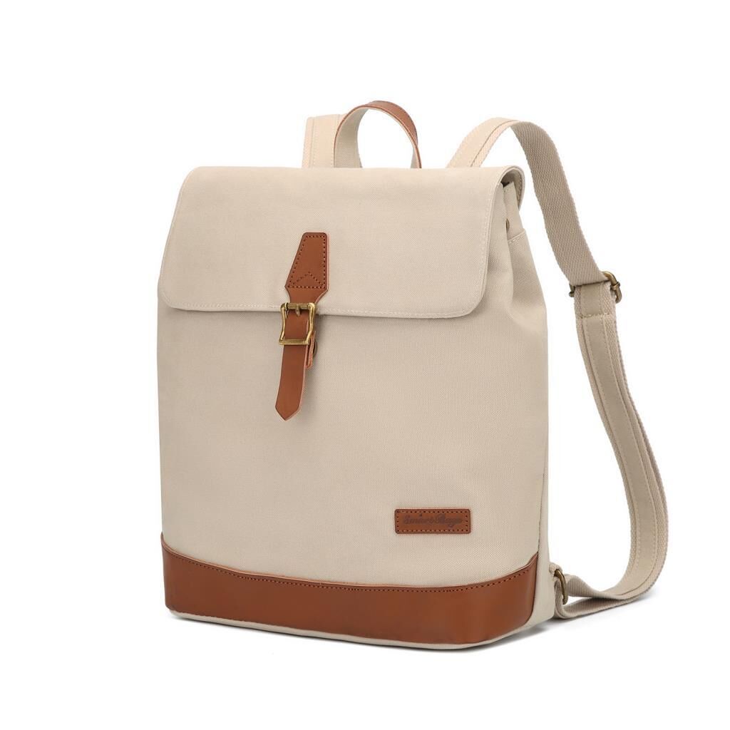 Kanvas Kumaş Kadın Sırt Çantası Smart Bags 1329 Bej
