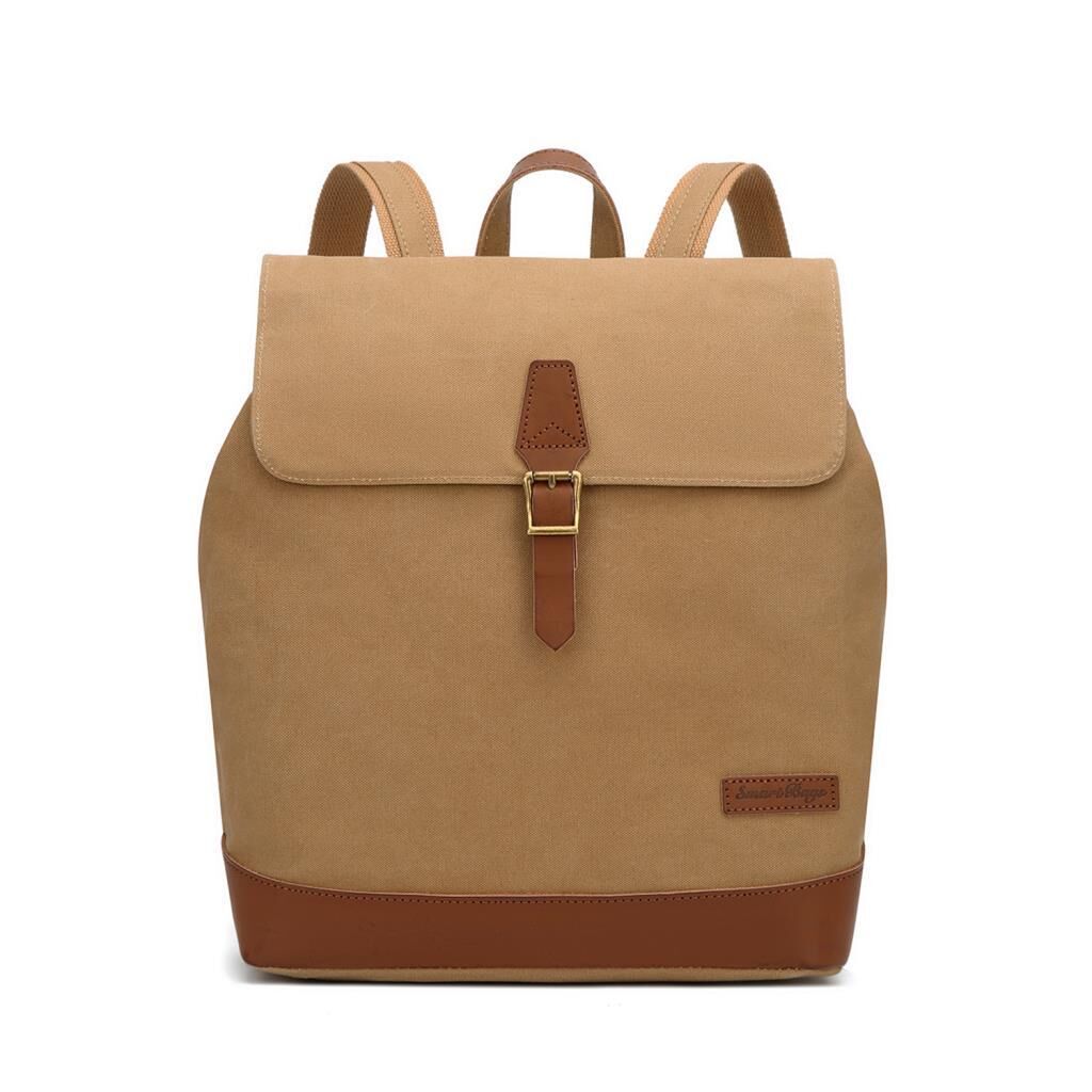Kanvas Kumaş Kadın Sırt Çantası Smart Bags 1329 Camel