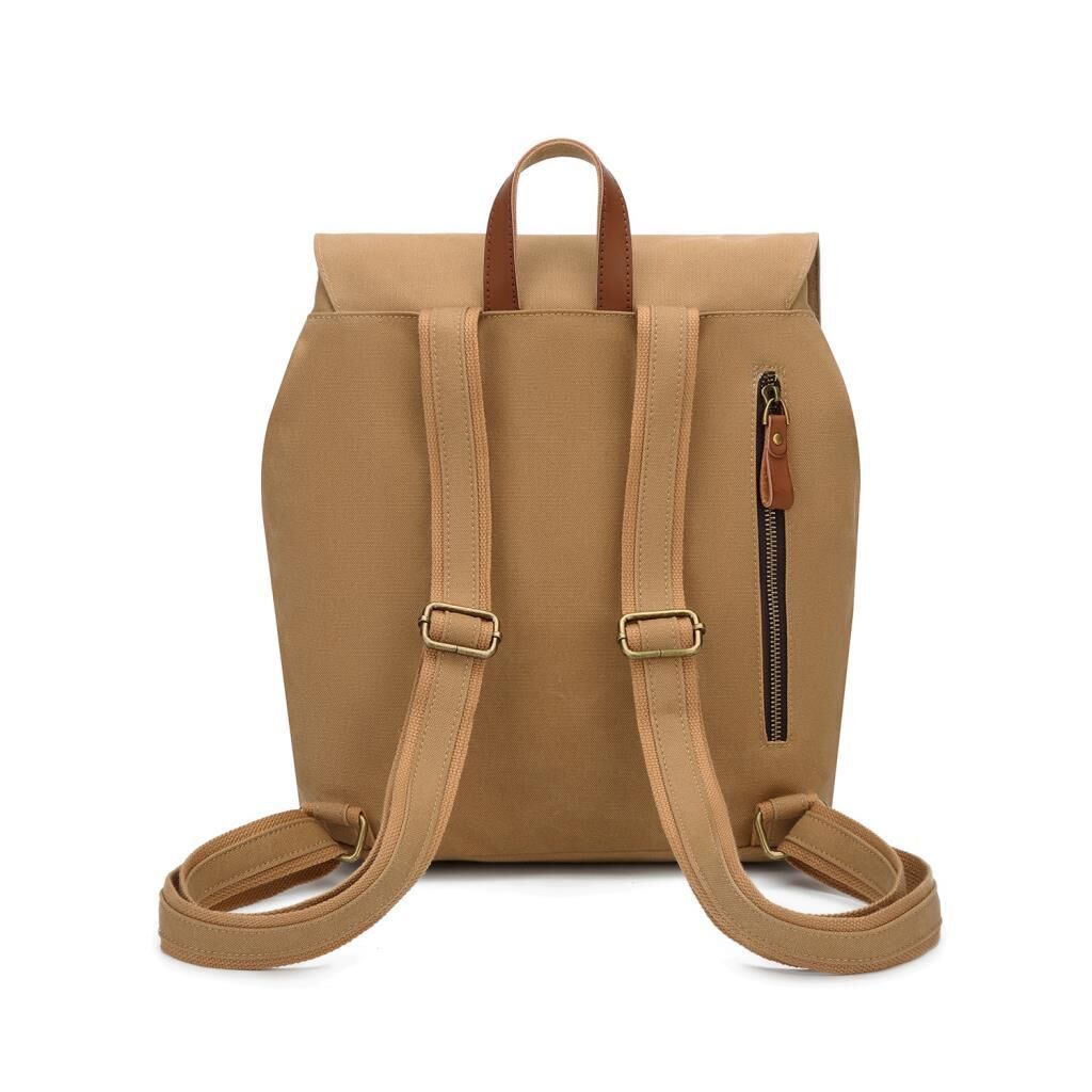Kanvas Kumaş Kadın Sırt Çantası Smart Bags 1329 Camel