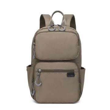 Smart Bags Ekstra Hafif Kumaş Uniseks Sırt Çantası 3142 Kahve