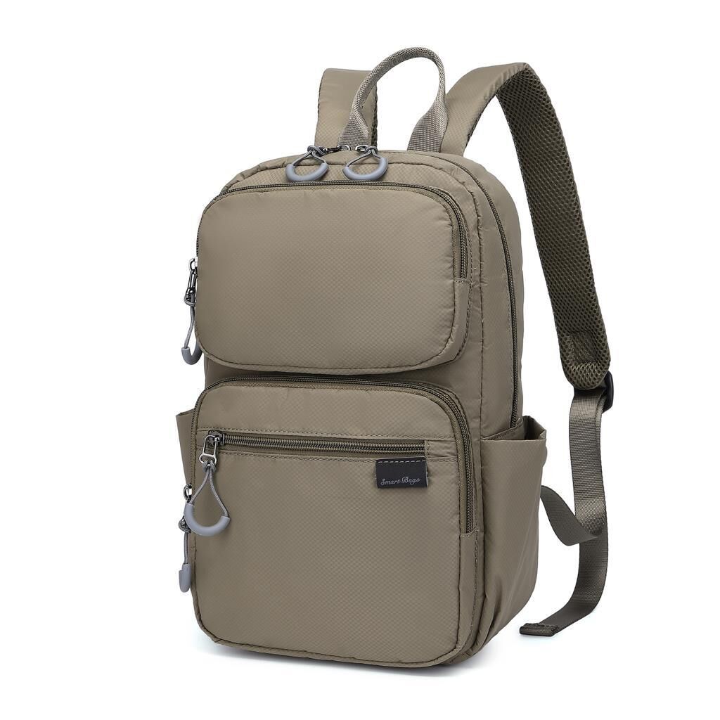 Smart Bags Ekstra Hafif Kumaş Uniseks Sırt Çantası 3142 Kahve