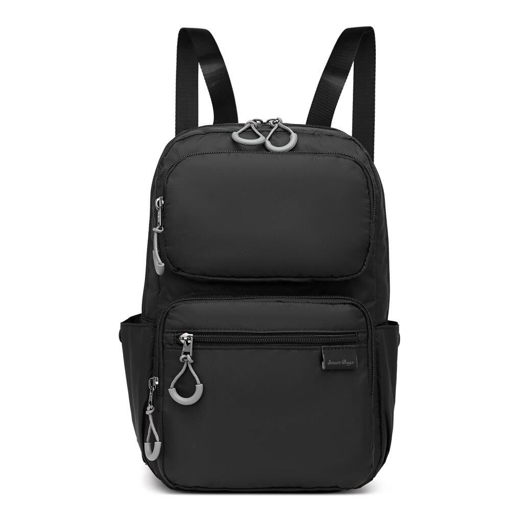 Smart Bags Ekstra Hafif Kumaş Uniseks Sırt Çantası 3142 01 Siyah