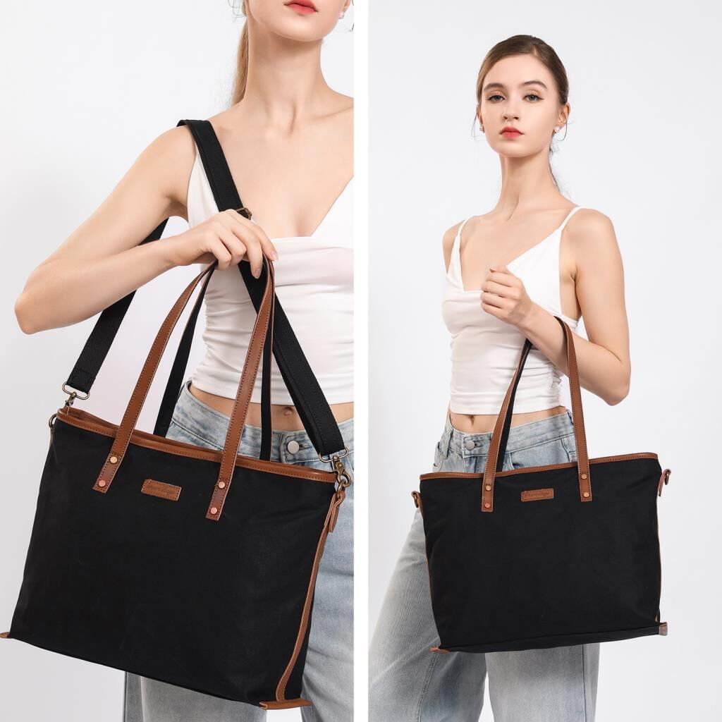 Kanvas Kumaş Kadın Omuz Çantası Smart Bags 1330 Gri