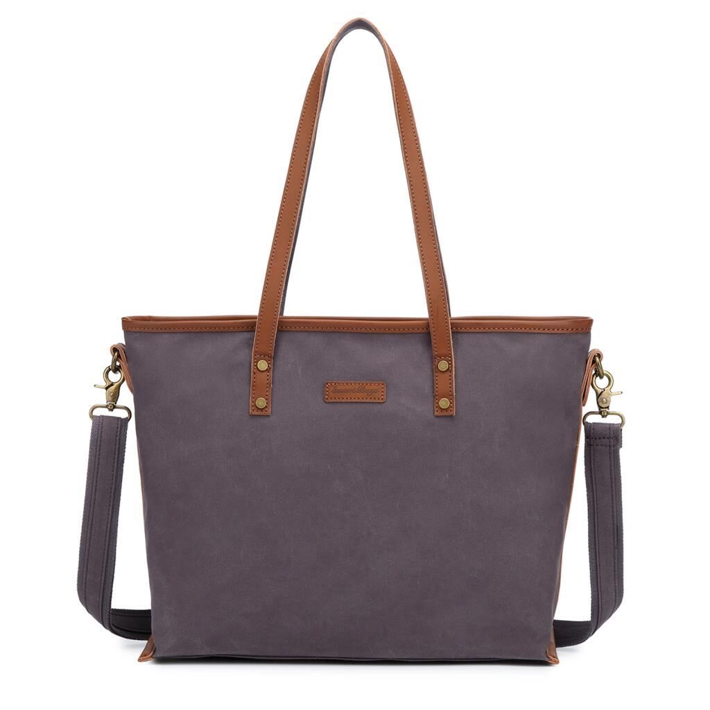 Kanvas Kumaş Kadın Omuz Çantası Smart Bags 1330 Kahve