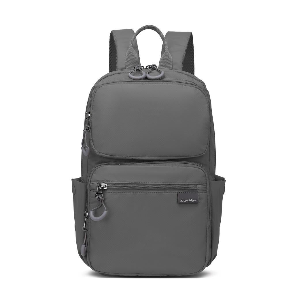 Smart Bags Ekstra Hafif Kumaş Uniseks Sırt Çantası 3142 12 Gri