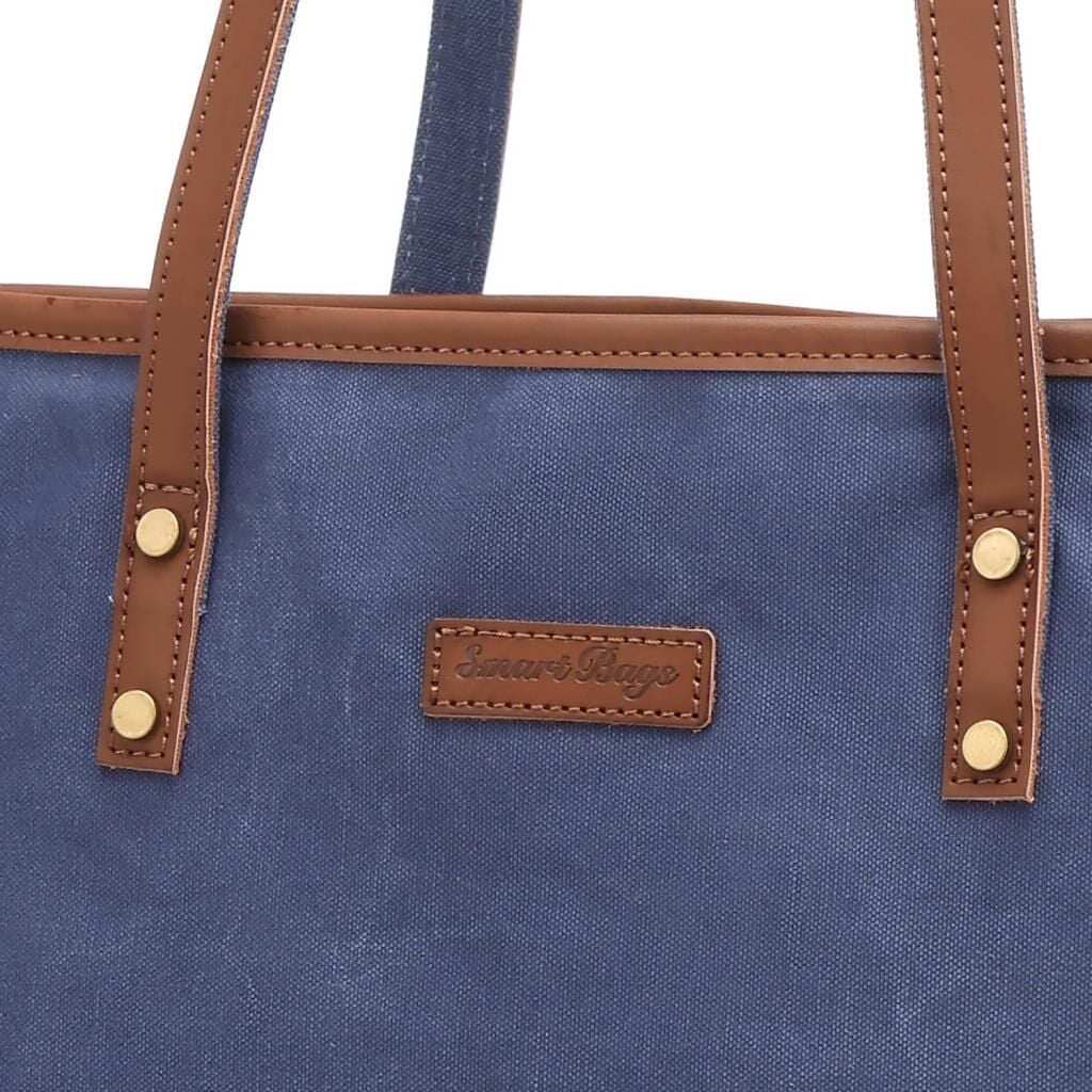 Kanvas Kumaş Kadın Omuz Çantası Smart Bags 1330 Laci