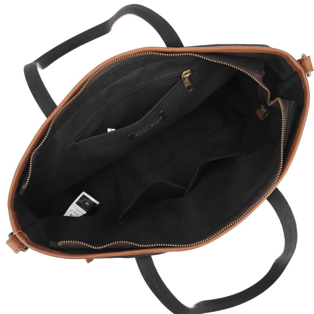 Kanvas Kumaş Kadın Omuz Çantası Smart Bags 1330 A.Gri