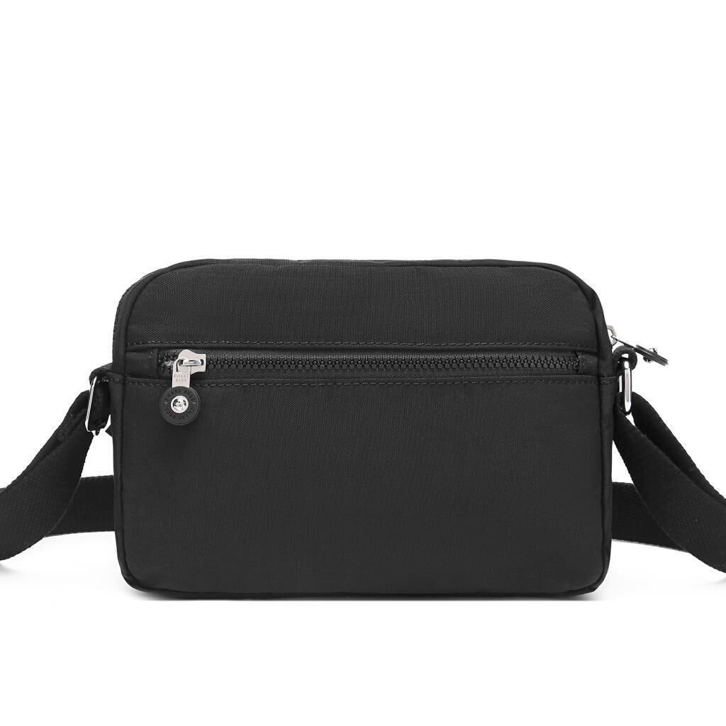 Smart Bags Postacı Kadın Çantası Krinkıl Kumaş 3166 Siyah