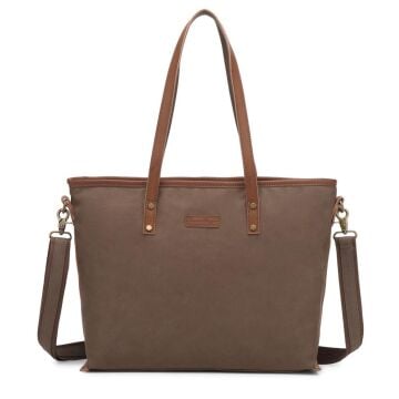 Kanvas Kumaş Kadın Omuz Çantası Smart Bags 1330 A.Kahve