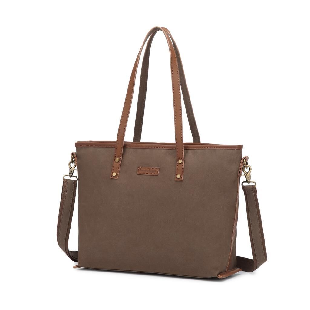 Kanvas Kumaş Kadın Omuz Çantası Smart Bags 1330 A.Kahve