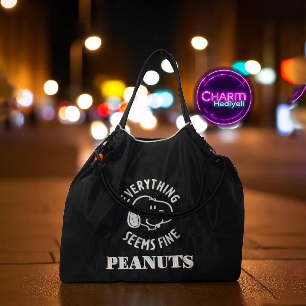 Orta Boy Günlük veya Plaj için Kadın Çantası 21-K Barcelona Siyah