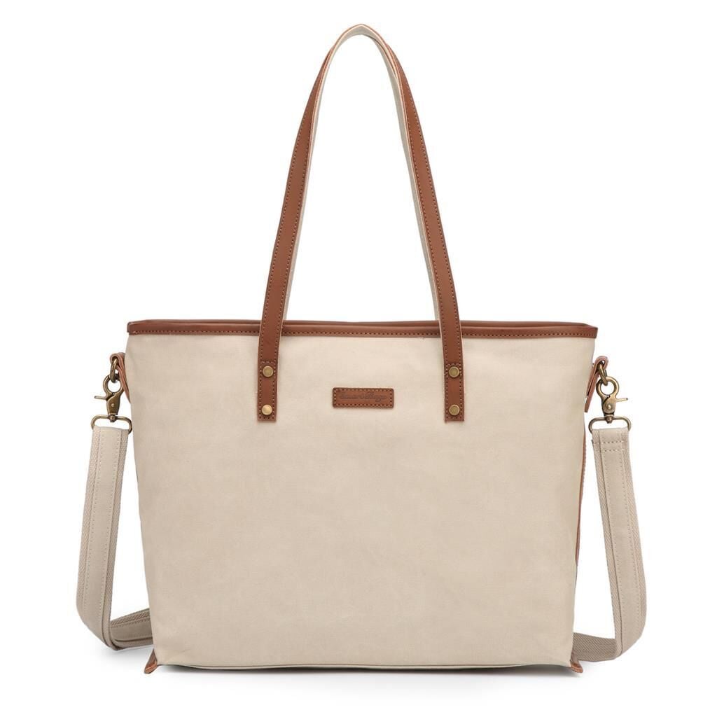 Kanvas Kumaş Kadın Omuz Çantası Smart Bags 1330 Bej