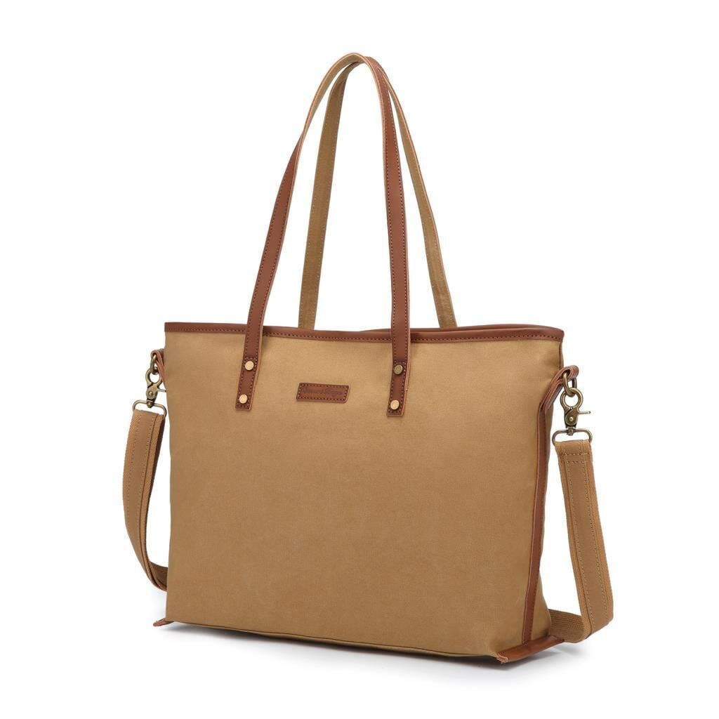 Kanvas Kumaş Kadın Omuz Çantası Smart Bags 1330 Camel