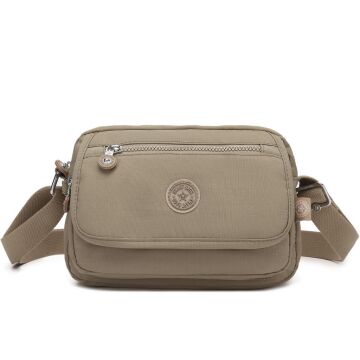 Smart Bags Postacı Kadın Çantası Krinkıl Kumaş 3166 Camel