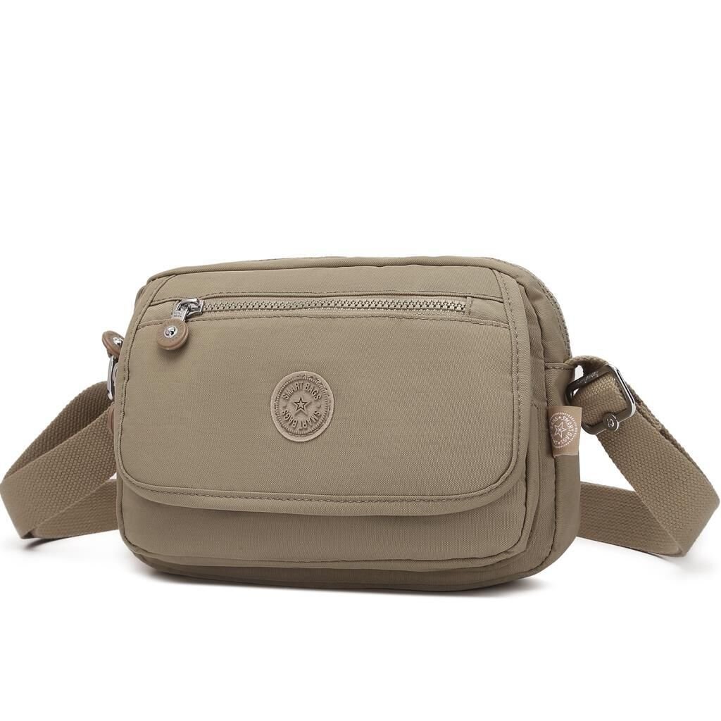 Smart Bags Postacı Kadın Çantası Krinkıl Kumaş 3166 Camel