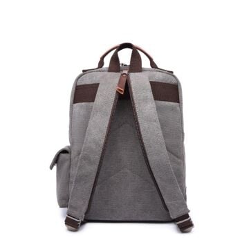 C-Active Kanvas Kumaş Orta Boy Sırt Çantası 1261 Gri