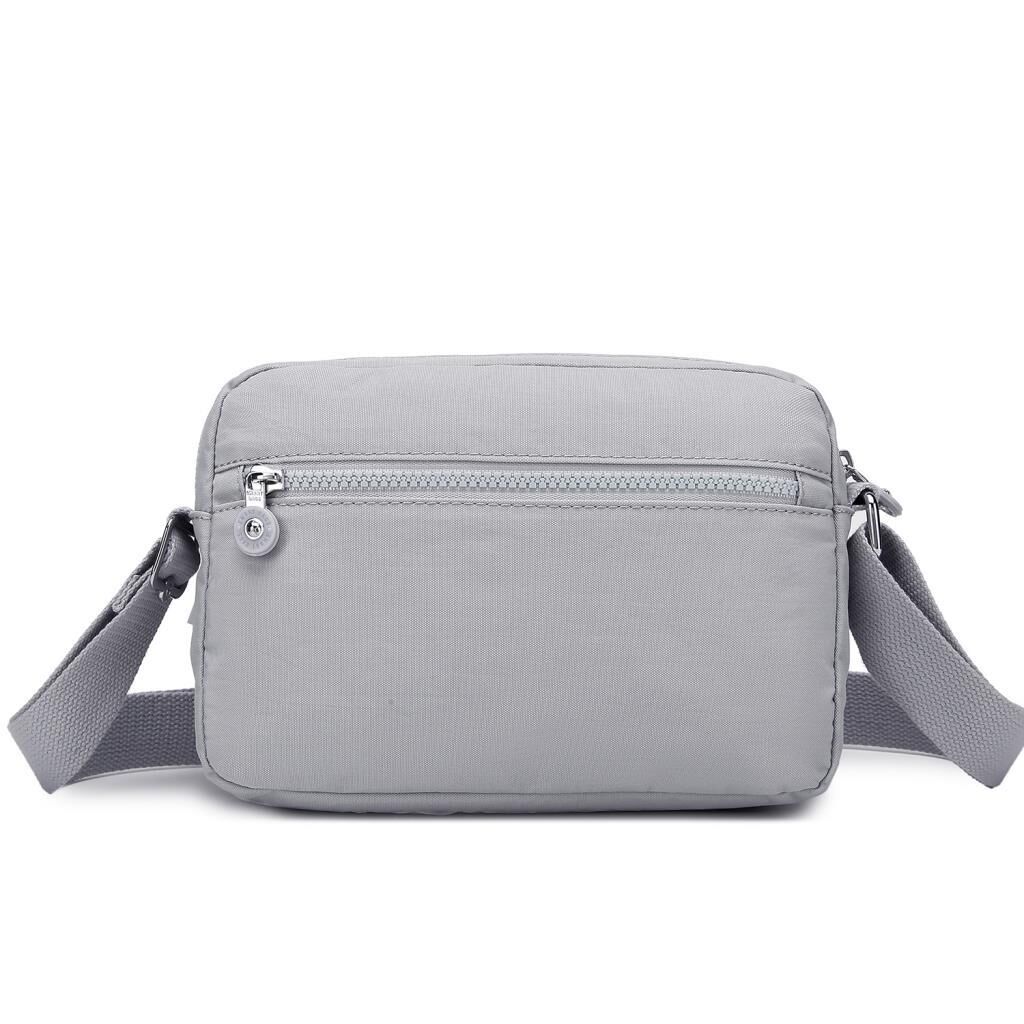 Smart Bags Postacı Kadın Çantası Krinkıl Kumaş 3166 11 A.Gri