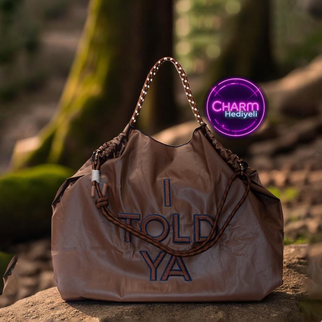 Orta Boy Günlük veya Plaj için Kadın Çantası 21-K Barcelona 06 Kahve