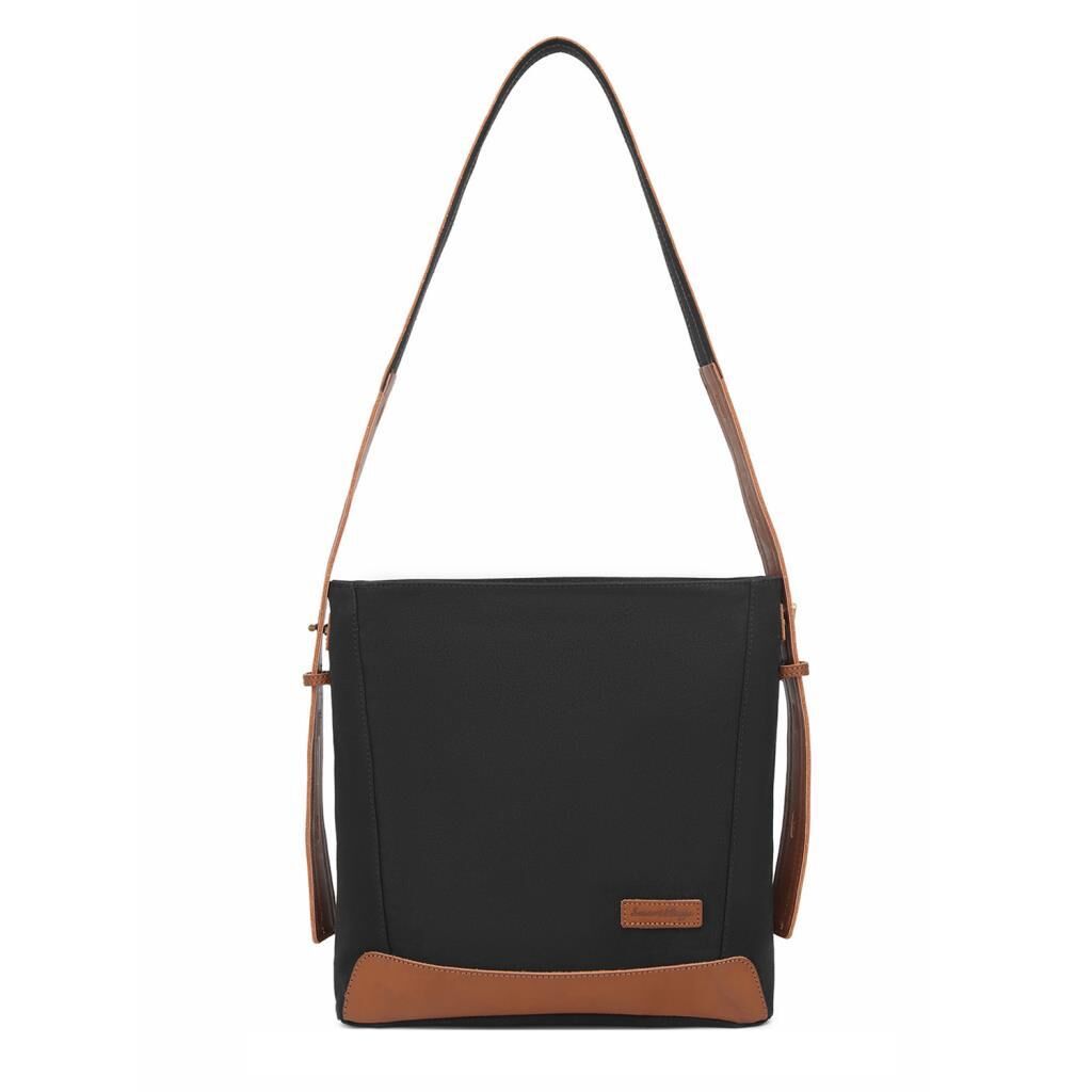Kanvas Kumaş Kadın Omuz Çantası Smart Bags 1331 Siyah