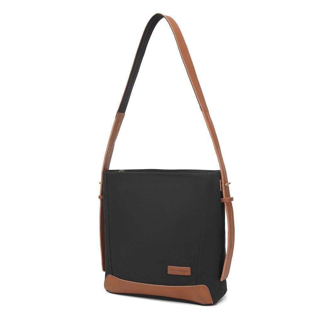 Kanvas Kumaş Kadın Omuz Çantası Smart Bags 1331 Siyah