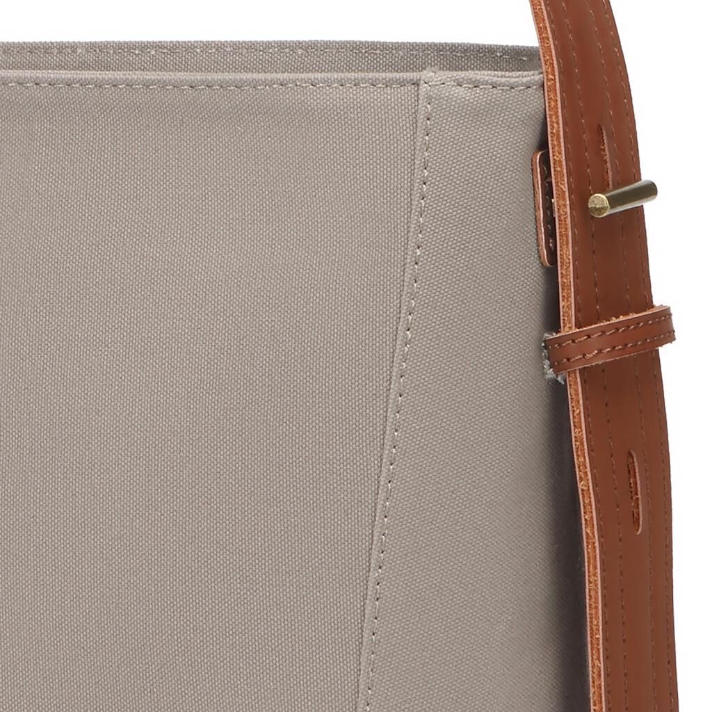 Kanvas Kumaş Kadın Omuz Çantası Smart Bags 1331 Gri