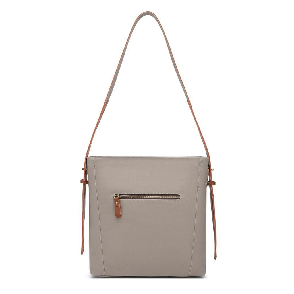 Kanvas Kumaş Kadın Omuz Çantası Smart Bags 1331 Gri