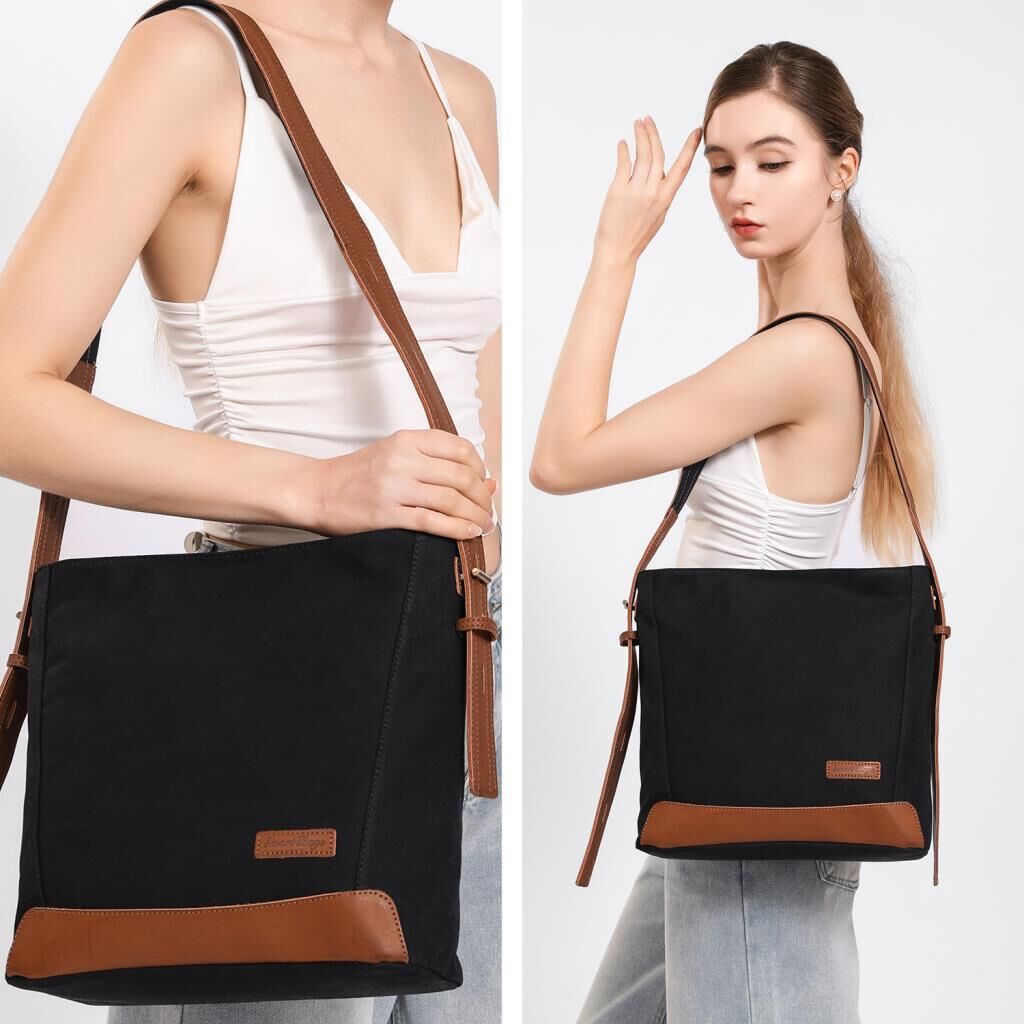 Kanvas Kumaş Kadın Omuz Çantası Smart Bags 1331 Gri