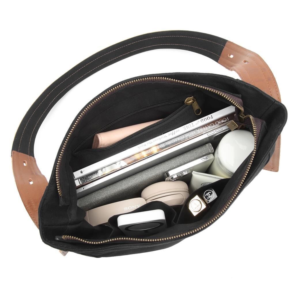 Kanvas Kumaş Kadın Omuz Çantası Smart Bags 1331 Gri