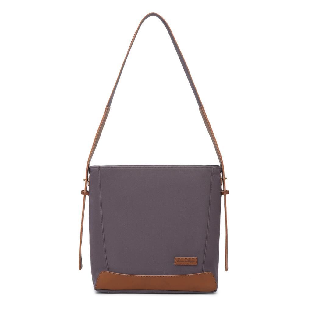 Kanvas Kumaş Kadın Omuz Çantası Smart Bags 1331 Kahve